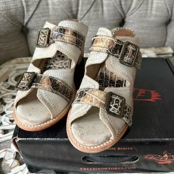 Freebird By Steven Caprice Sandals Heels Shoes Women’s 8 Worn Once - Picture 10 of 10